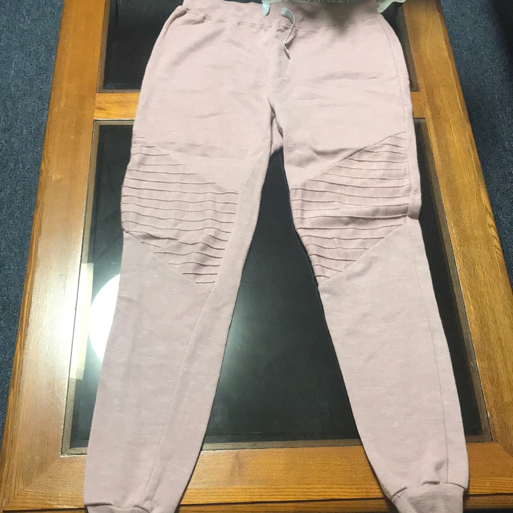 Pink sweatpants